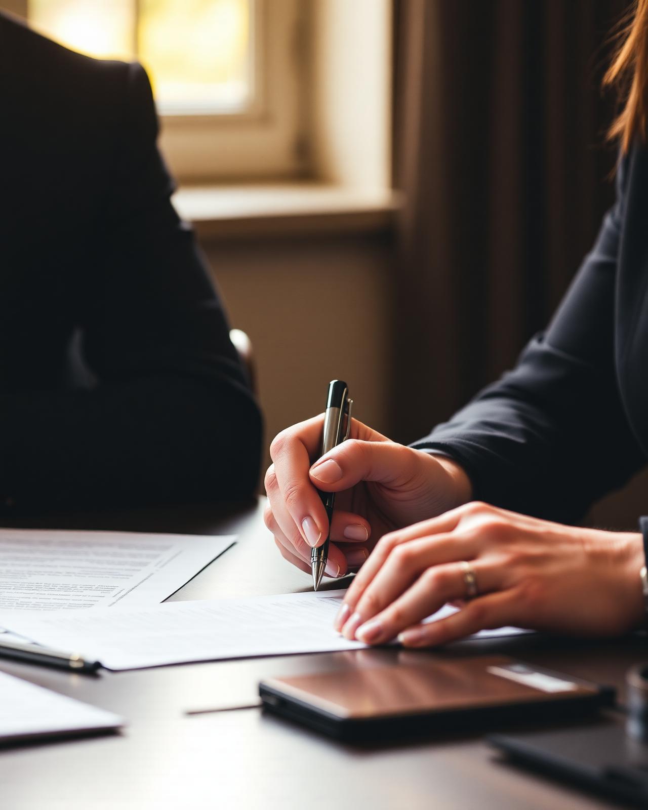 Signing a contract